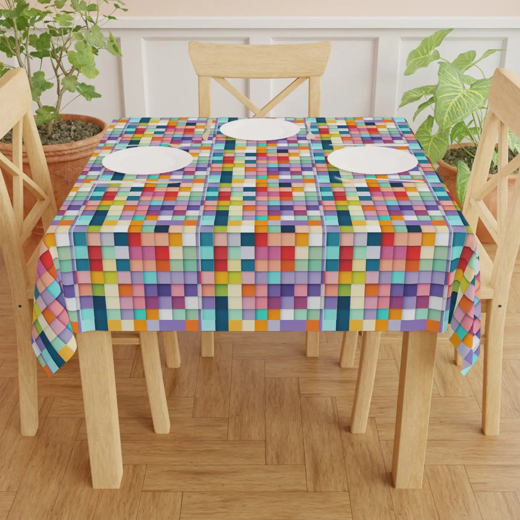 One Sided Print Tablecloth - Modern Dining Decor - DipaliZ