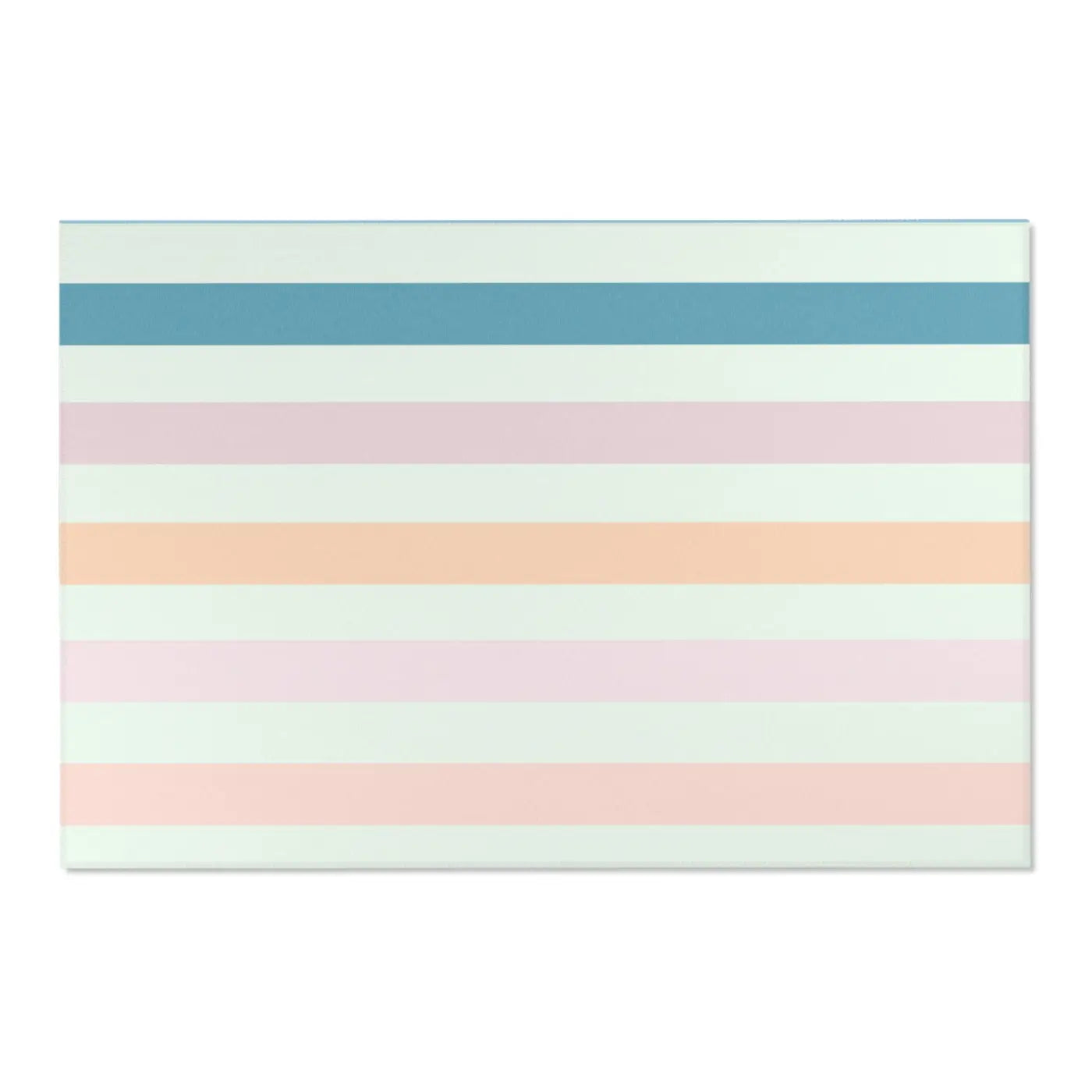 Pastel Colored Stripes Area Rug - Polyester Chenille - DipaliZ