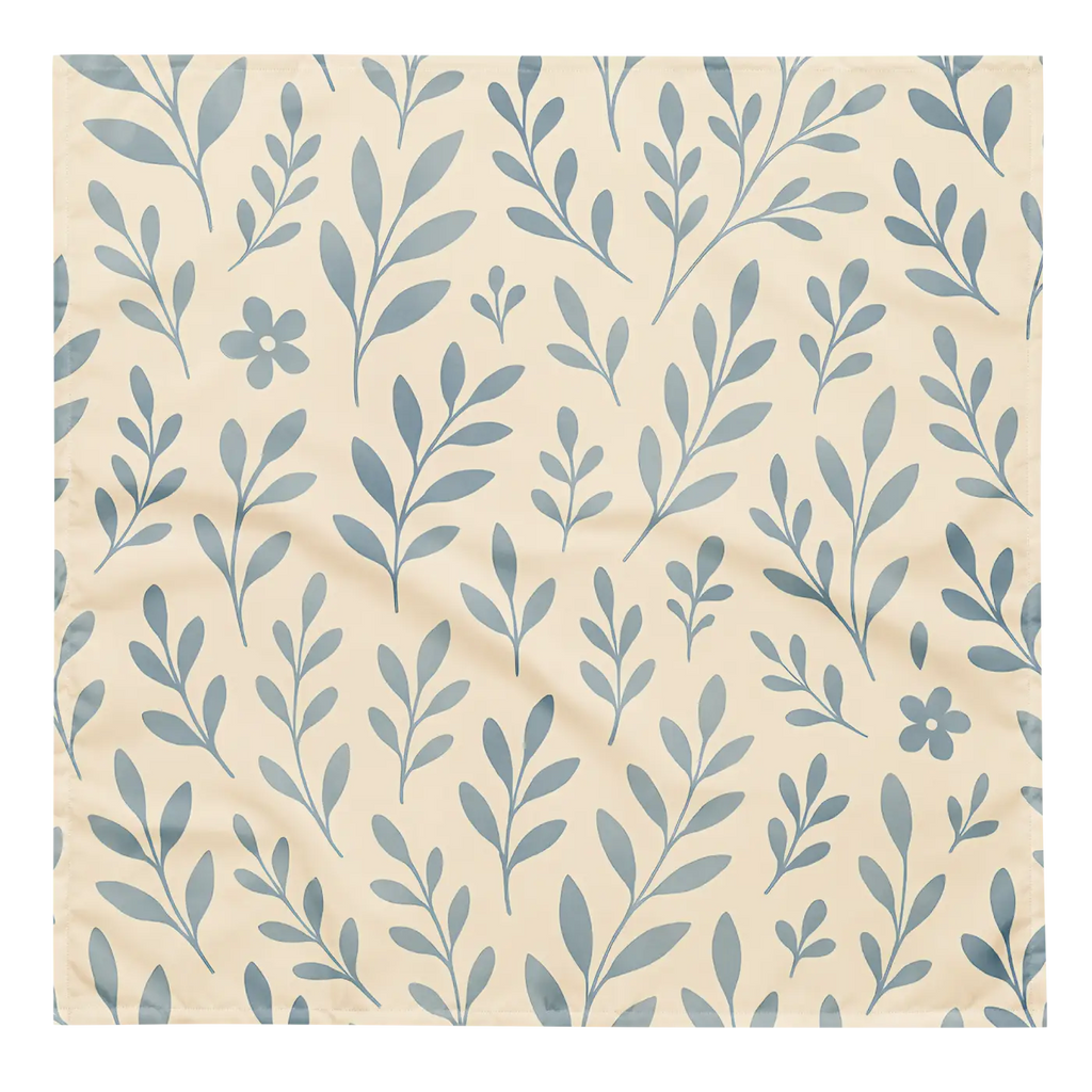 Pastel Floral All-Over Print Bandana - Recycled Polyester - DipaliZ