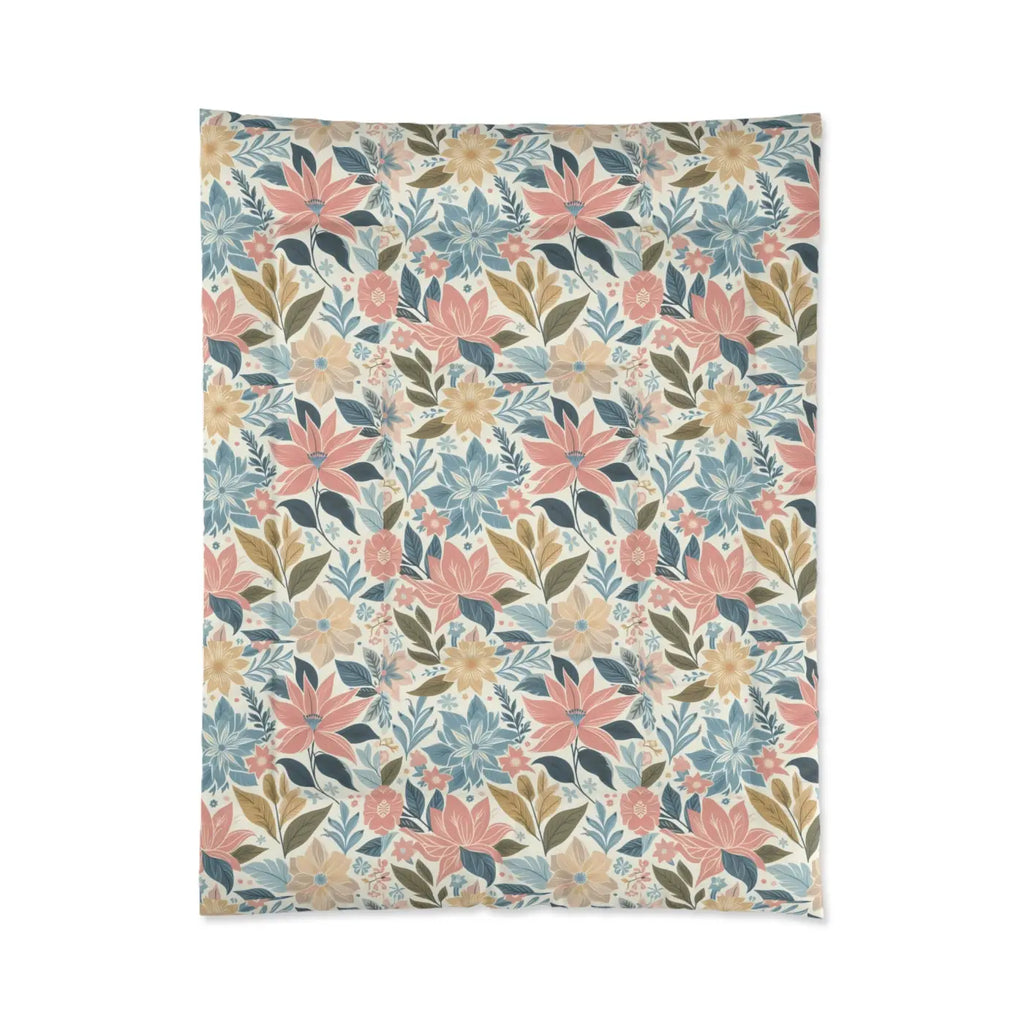 Dreamy Pastel Floral Comforter - Cozy Warmth - DipaliZ