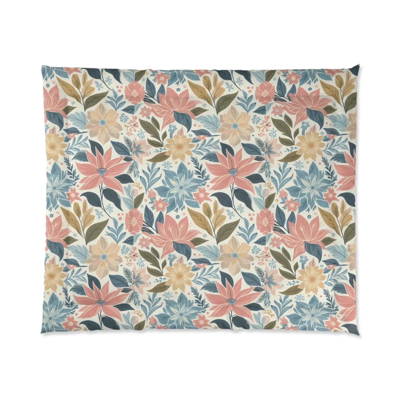 Dreamy Pastel Floral Comforter - Cozy Warmth - DipaliZ