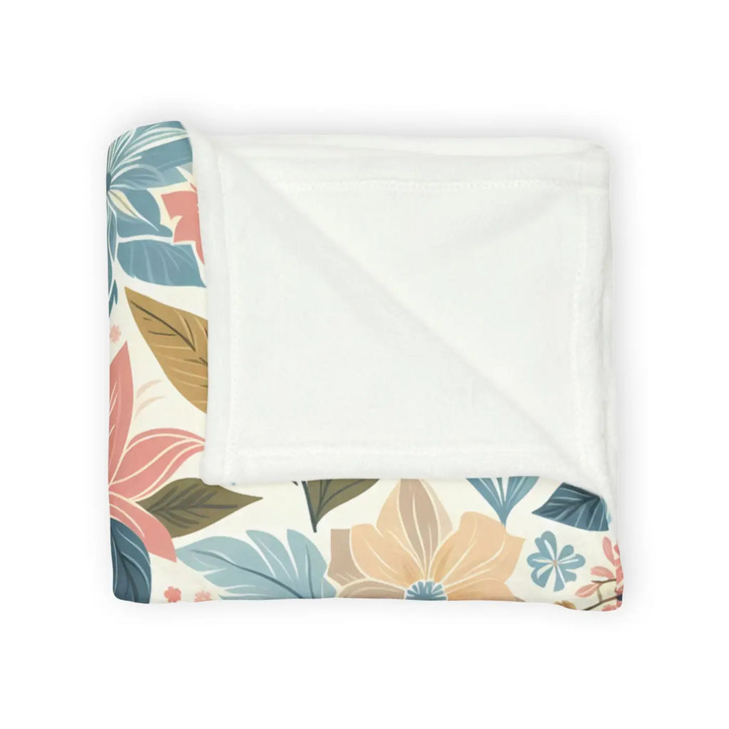 Soft Pastel Floral Blankets - Cozy Minky Polyester - DipaliZ