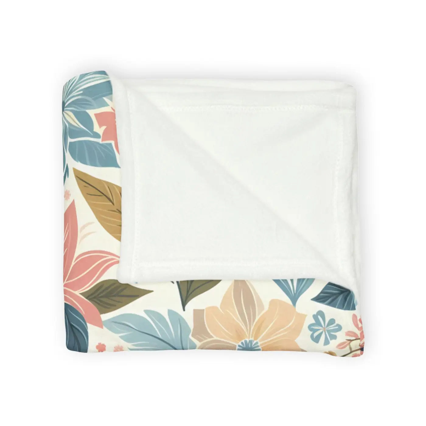 Soft Pastel Floral Blankets - Cozy Minky Polyester - DipaliZ