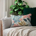 Pastel Floral Lumbar Pillow - Elegant Spun Polyester - DipaliZ