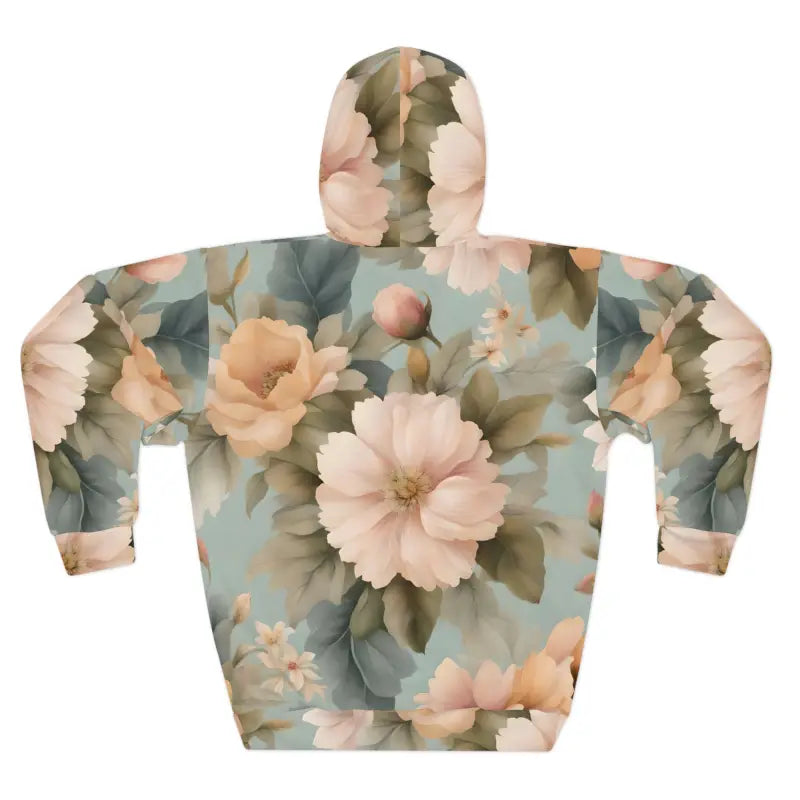 Floral Pullover Hoodie - Pastel Garden Design - DipaliZ