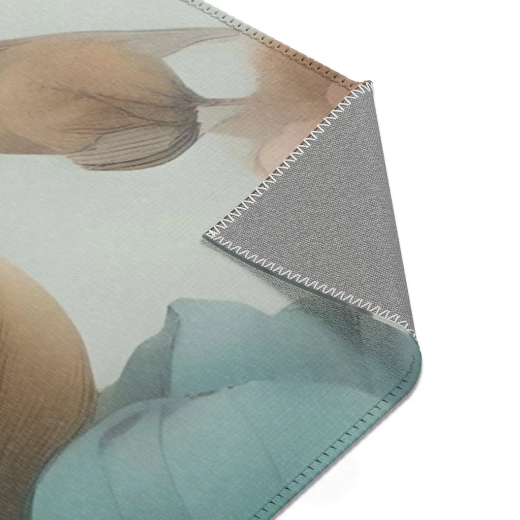 Flowers Area Rugs - Pastel Floral Home Decor - DipaliZ