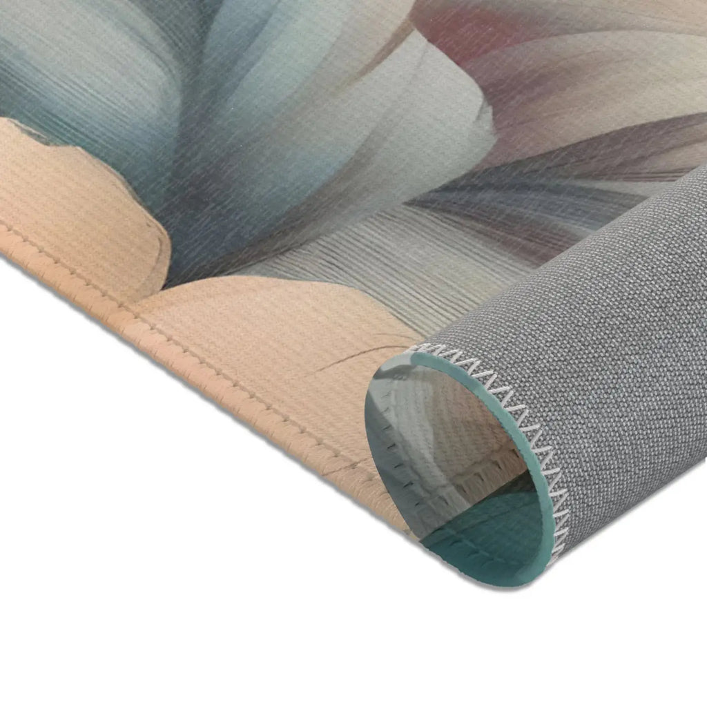 Flowers Area Rugs - Pastel Floral Home Decor - DipaliZ