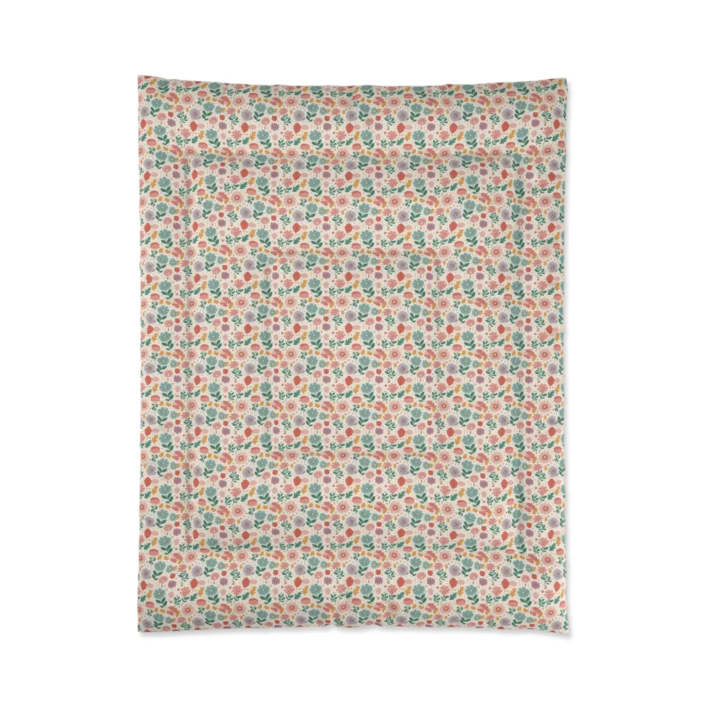 Pastel Floral Bliss Quilt - Fluffy Cloud Comfort - DipaliZ