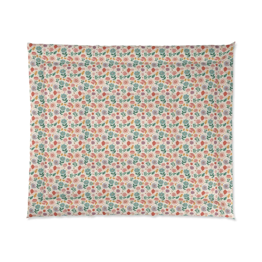 Pastel Floral Bliss Quilt - Fluffy Cloud Comfort - DipaliZ