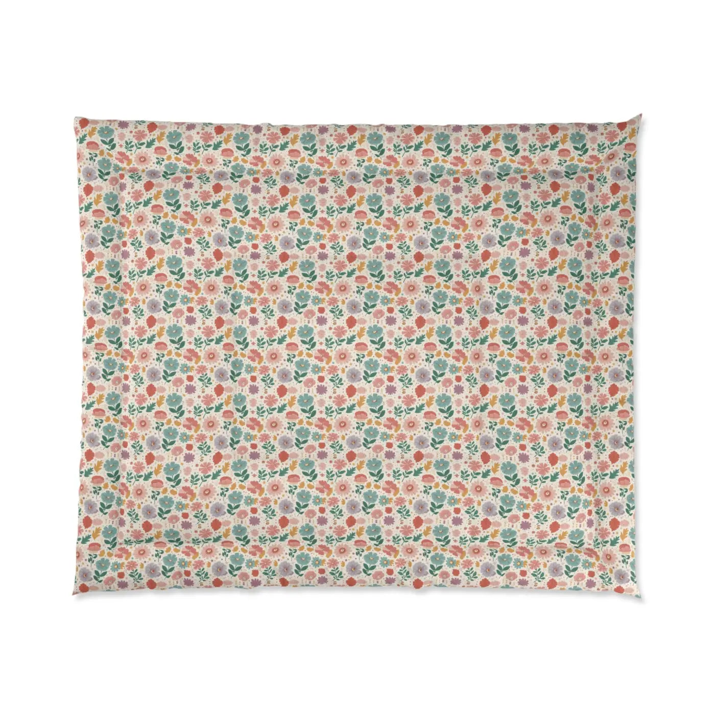 Pastel Floral Bliss Quilt - Fluffy Cloud Comfort - DipaliZ