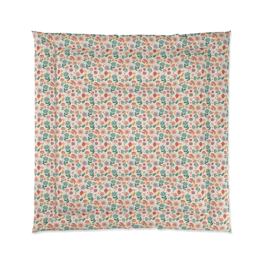 Pastel Floral Bliss Quilt - Fluffy Cloud Comfort - DipaliZ