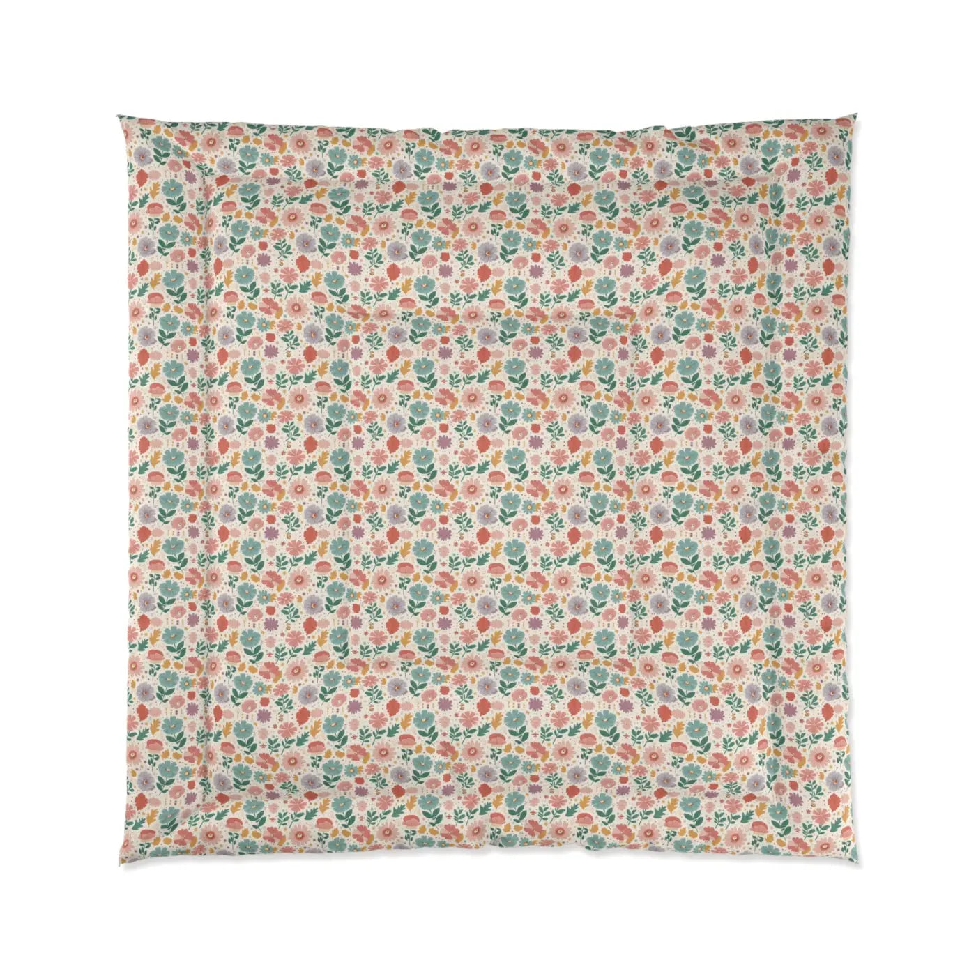 Pastel Floral Bliss Quilt - Fluffy Cloud Comfort - DipaliZ