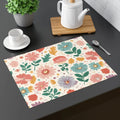 Chic Pastel Flowers Placemats - High-Quality Cotton - DipaliZ