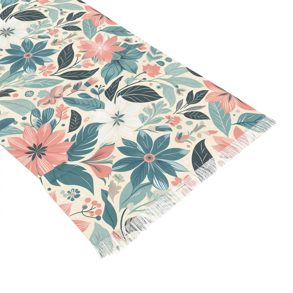 Chic Light Scarf - Pastel Floral Lightweight Fabric - DipaliZ