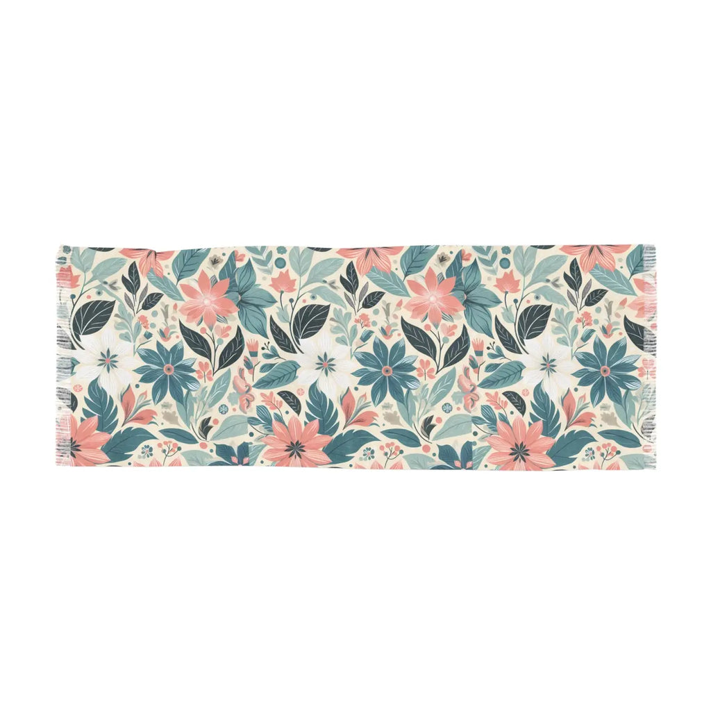 Chic Light Scarf - Pastel Floral Lightweight Fabric - DipaliZ