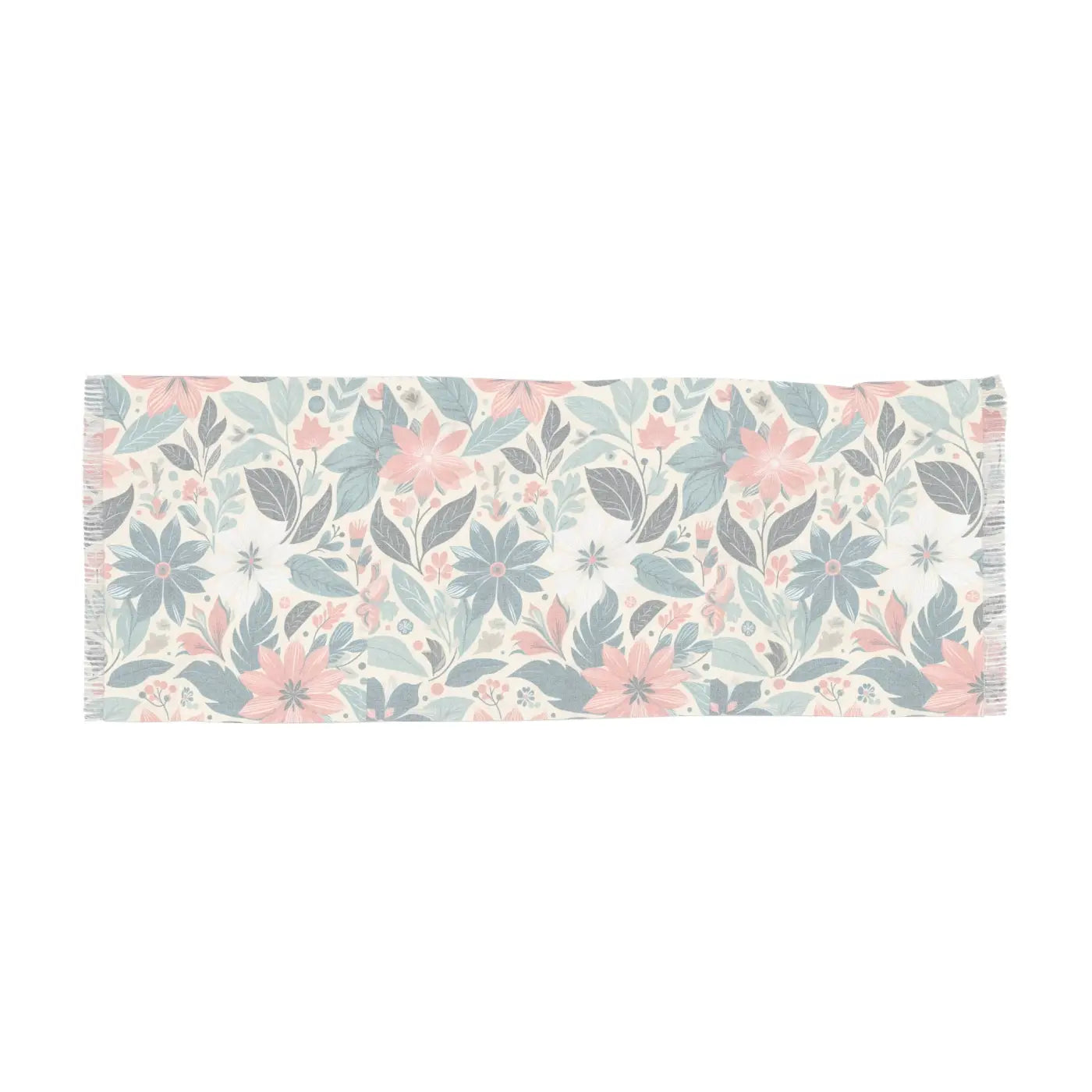 Chic Light Scarf - Pastel Floral Lightweight Fabric - DipaliZ