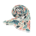 Chic Light Scarf - Pastel Floral Lightweight Fabric - DipaliZ