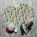 Unisex Sweatshirt - Pastel Flowers and Mint Green - DipaliZ