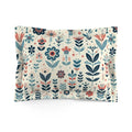 Microfiber Pillow Sham - Dreamy Pastel Flowers Design - DipaliZ