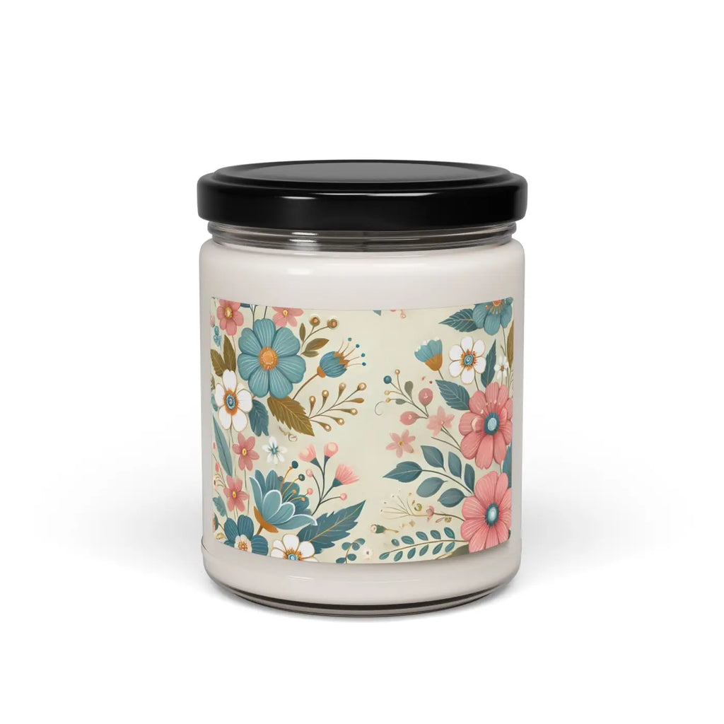 Floral Scented Soy Candle Aroma Bliss - Pastel 9oz - DipaliZ