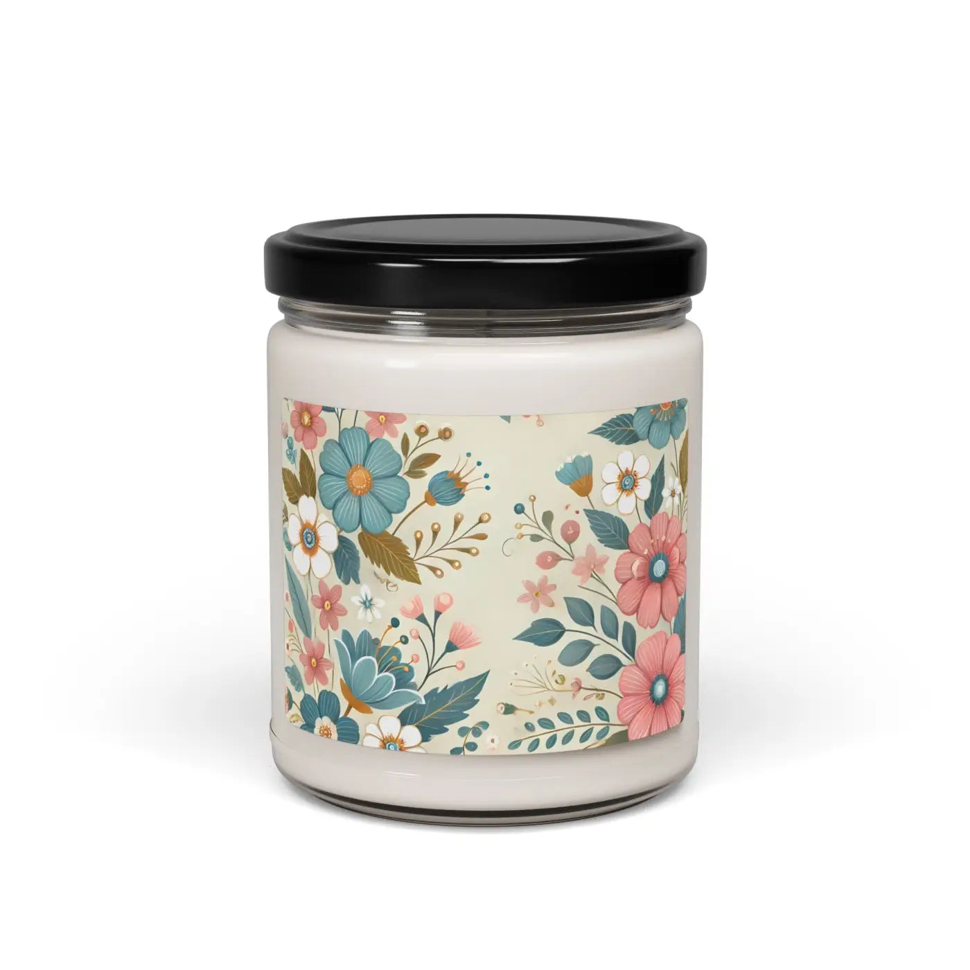 Floral Scented Soy Candle Aroma Bliss - Pastel 9oz - DipaliZ