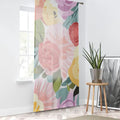 Pastel Flowers Window Curtain - Fresh Home Decor Style - DipaliZ