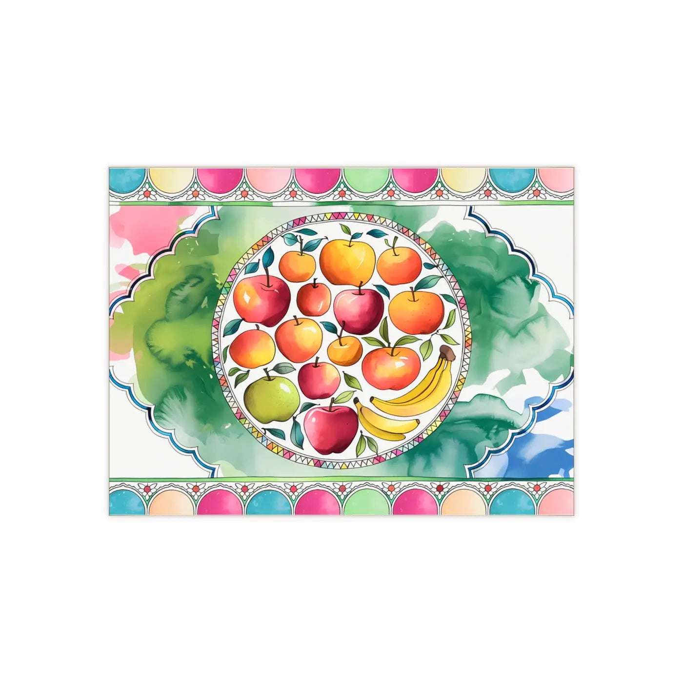 Vibrant Ceramic Photo Tile - Playful Fashion Art Design - DipaliZ