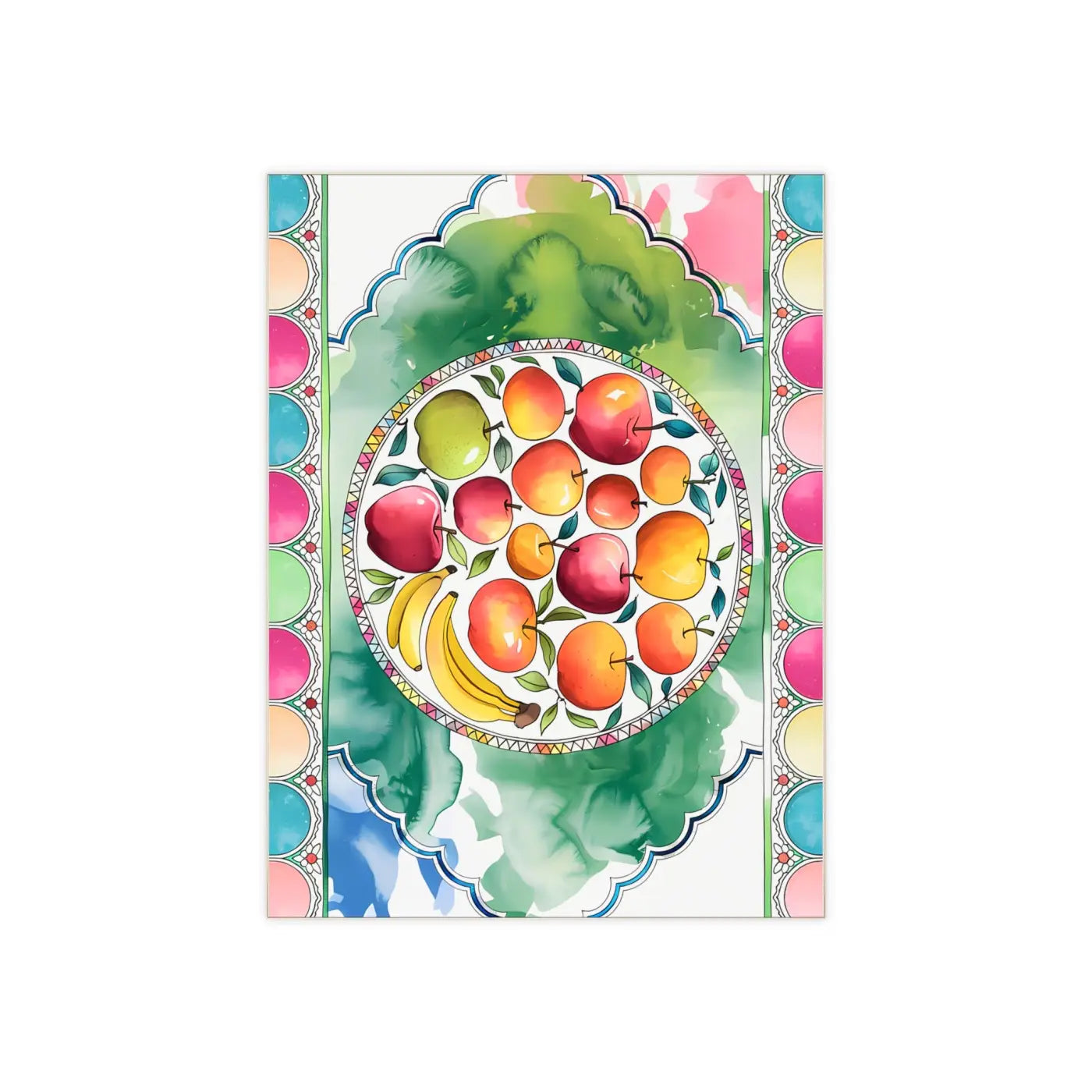 Vibrant Ceramic Photo Tile - Playful Fashion Art Design - DipaliZ
