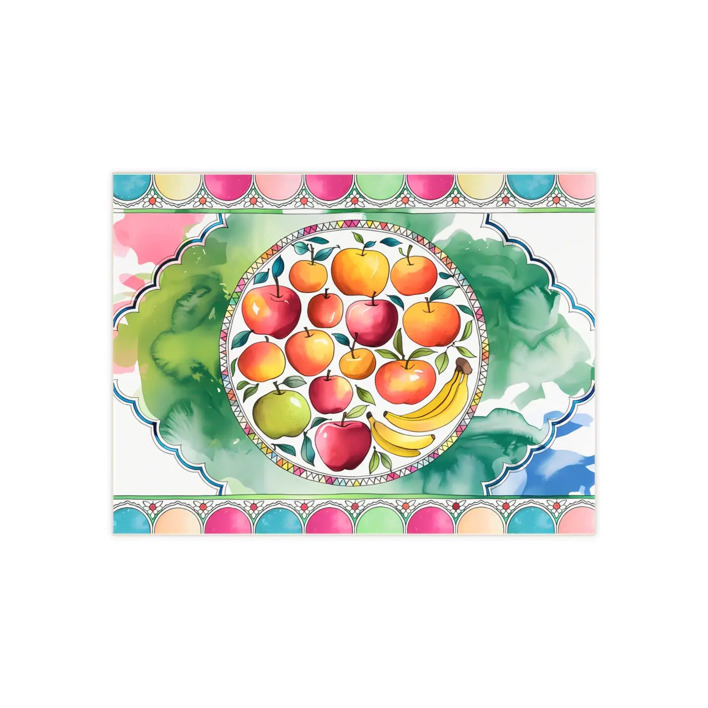 Vibrant Ceramic Photo Tile - Playful Fashion Art Design - DipaliZ