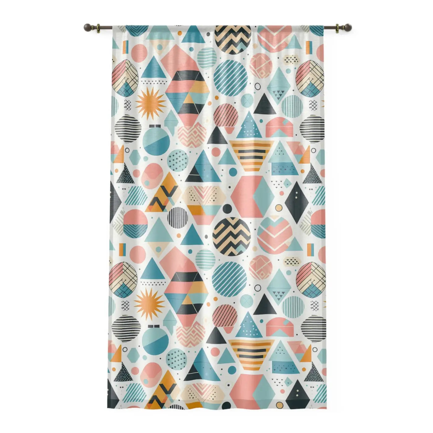 Pastel Geometric Curtains - Tranquil Beauty for Stylish Homes - DipaliZ