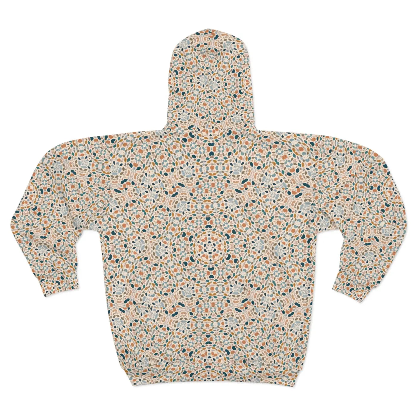 Pastel Geometrical Zip Hoodie - Custom Cut Unisex - DipaliZ