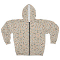 Pastel Geometrical Zip Hoodie - Custom Cut Unisex - DipaliZ