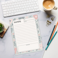 Pastel Hearts Daily Planner - Vibrant Notepad for Women - DipaliZ