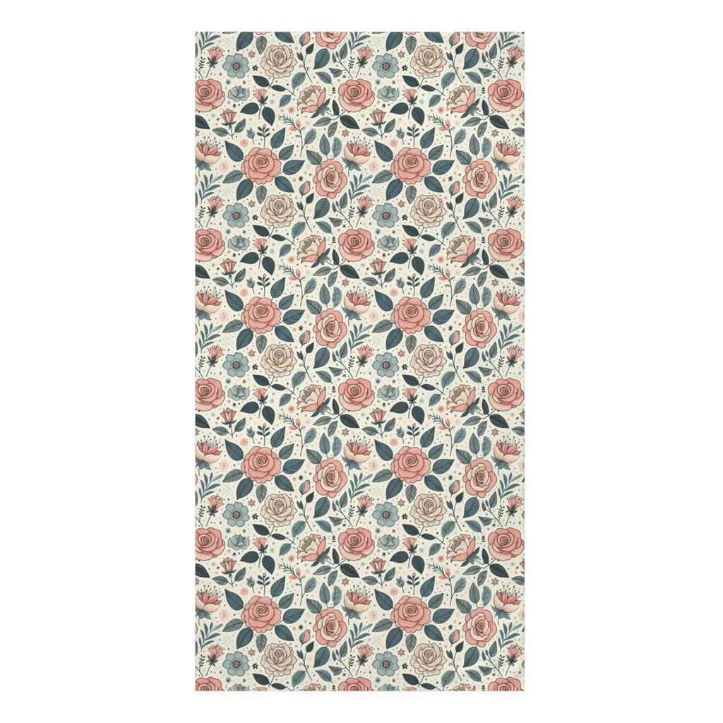 Pastel Pink Roses Mink-Cotton Beach Towel - Luxury Spa - DipaliZ