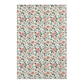 Pastel Rose Flower Area Rugs - Polyester Chenille Decor - DipaliZ