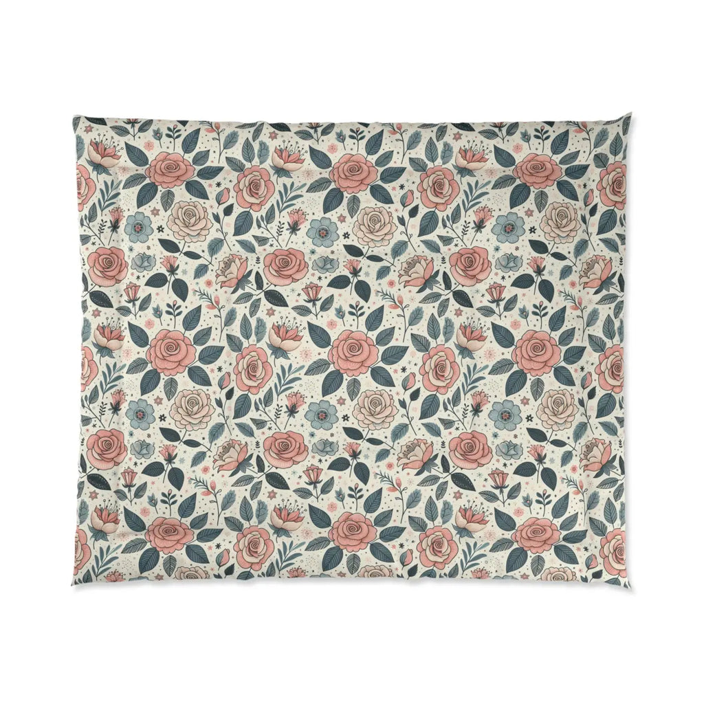 Pastel Rose Comforter - Dreamy Trendy Elegance - DipaliZ