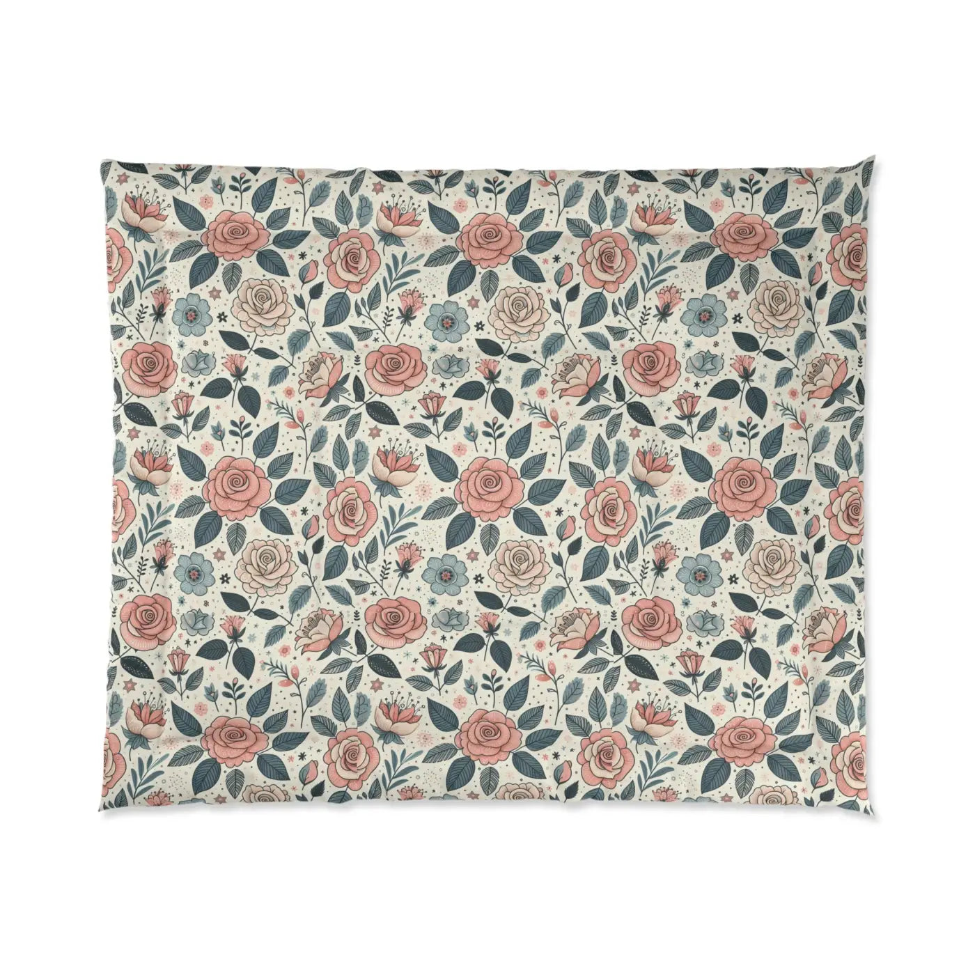 Pastel Rose Comforter - Dreamy Trendy Elegance - DipaliZ