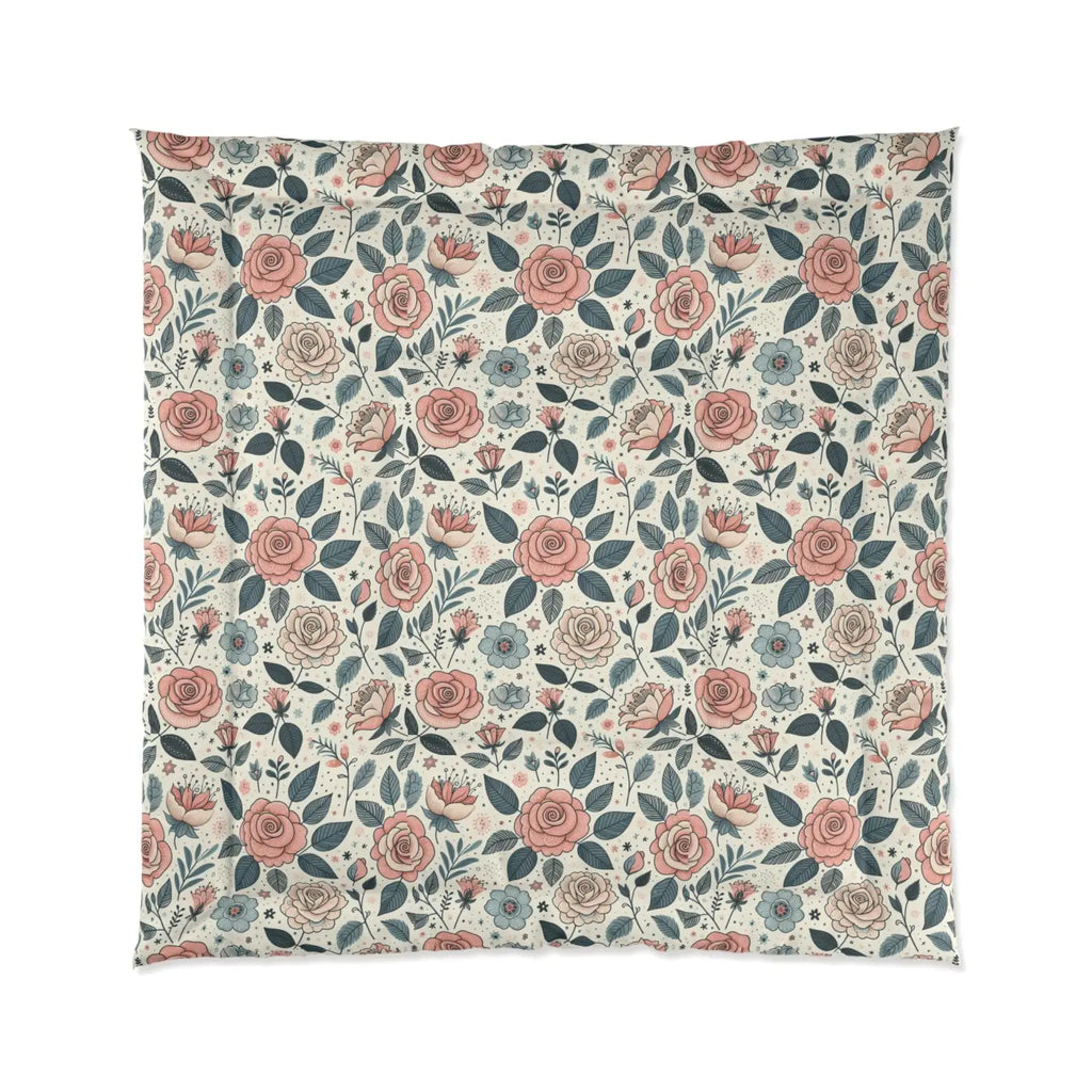 Pastel Rose Comforter - Dreamy Trendy Elegance - DipaliZ
