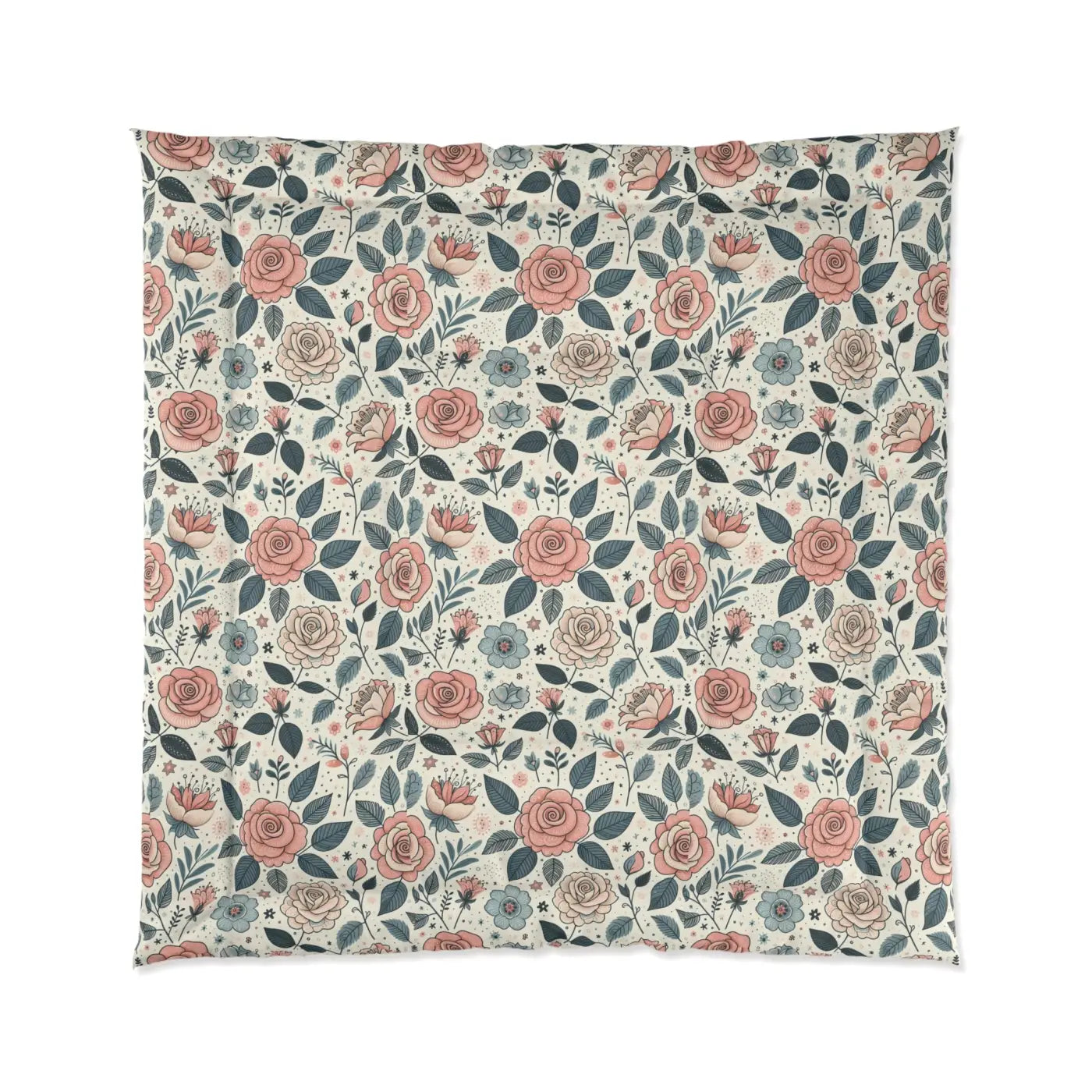 Pastel Rose Comforter - Dreamy Trendy Elegance - DipaliZ
