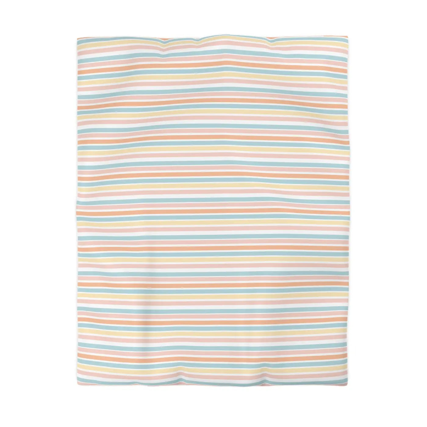 Pastel Rainbow Microfiber Duvet Cover - Soft Sunrise Hues - DipaliZ