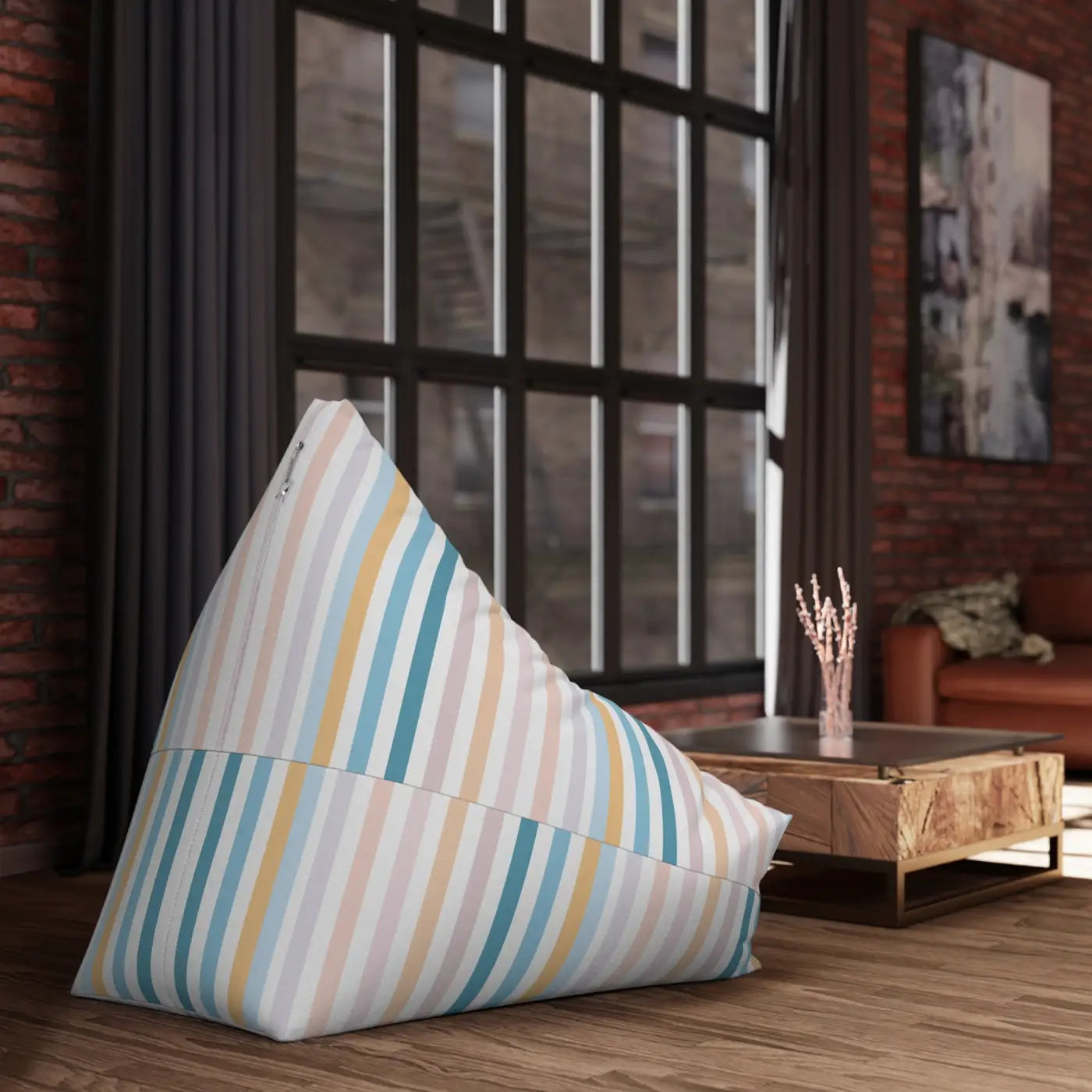 Bean Bag Covers - Pastel Stripes Comfort and Style - DipaliZ