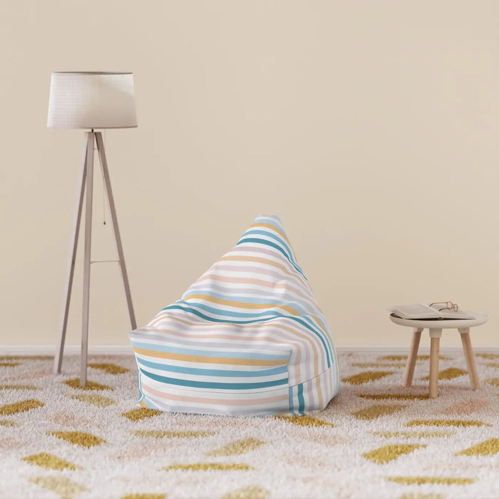 Bean Bag Covers - Pastel Stripes Comfort and Style - DipaliZ