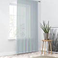 Pastel Teal and Pink Stripes Window Curtain - Semi-Sheer - DipaliZ