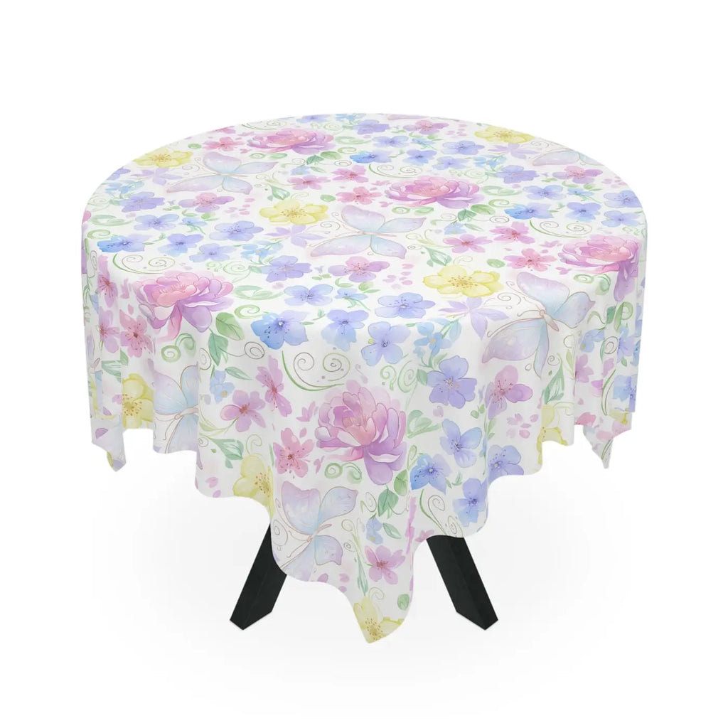 Watercolor Garden Tablecloth - Lightweight Polyester - DipaliZ
