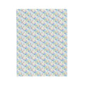 Velveteen Plush Blanket - Watercolor Floral Design - DipaliZ