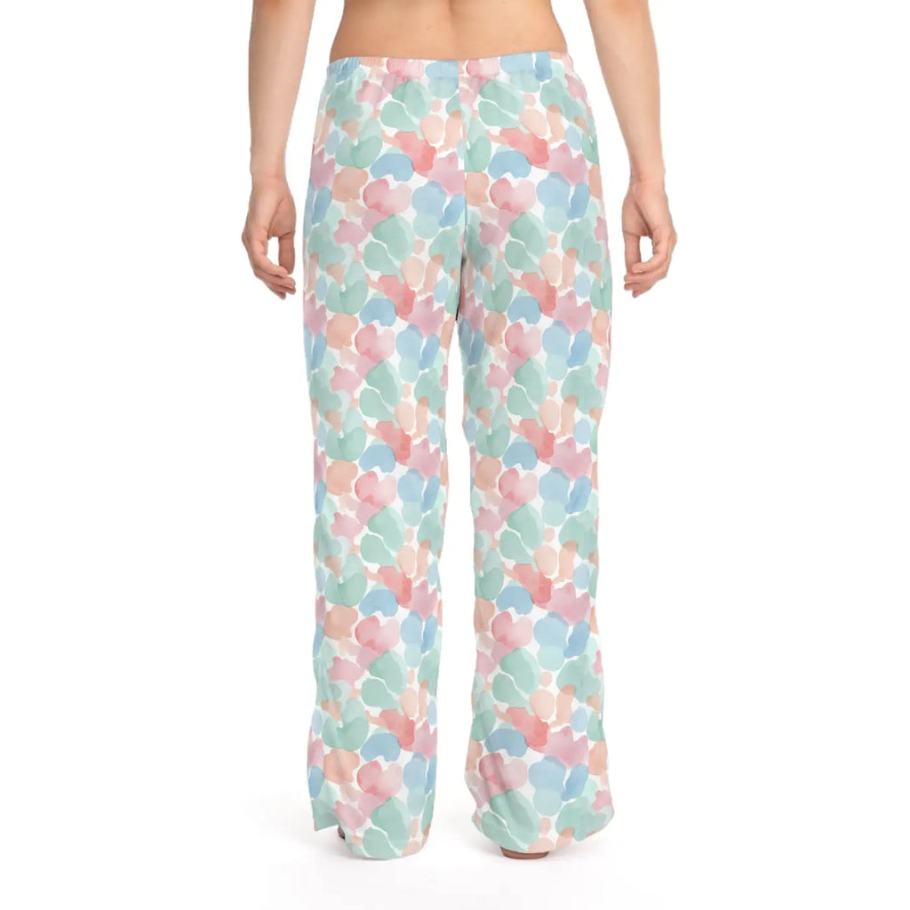 Pastel Watercolor Hearts Pajama Pants - Dreamy Loungewear - DipaliZ