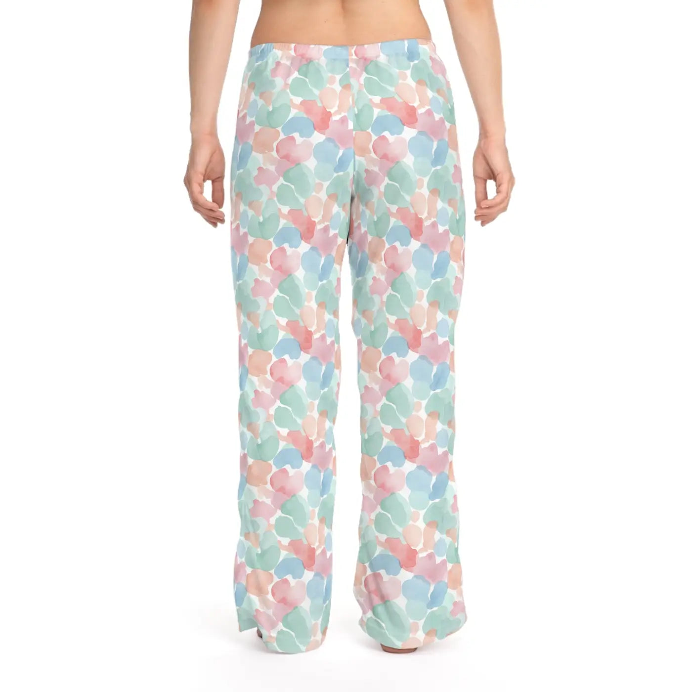 Pastel Watercolor Hearts Pajama Pants - Dreamy Loungewear - DipaliZ