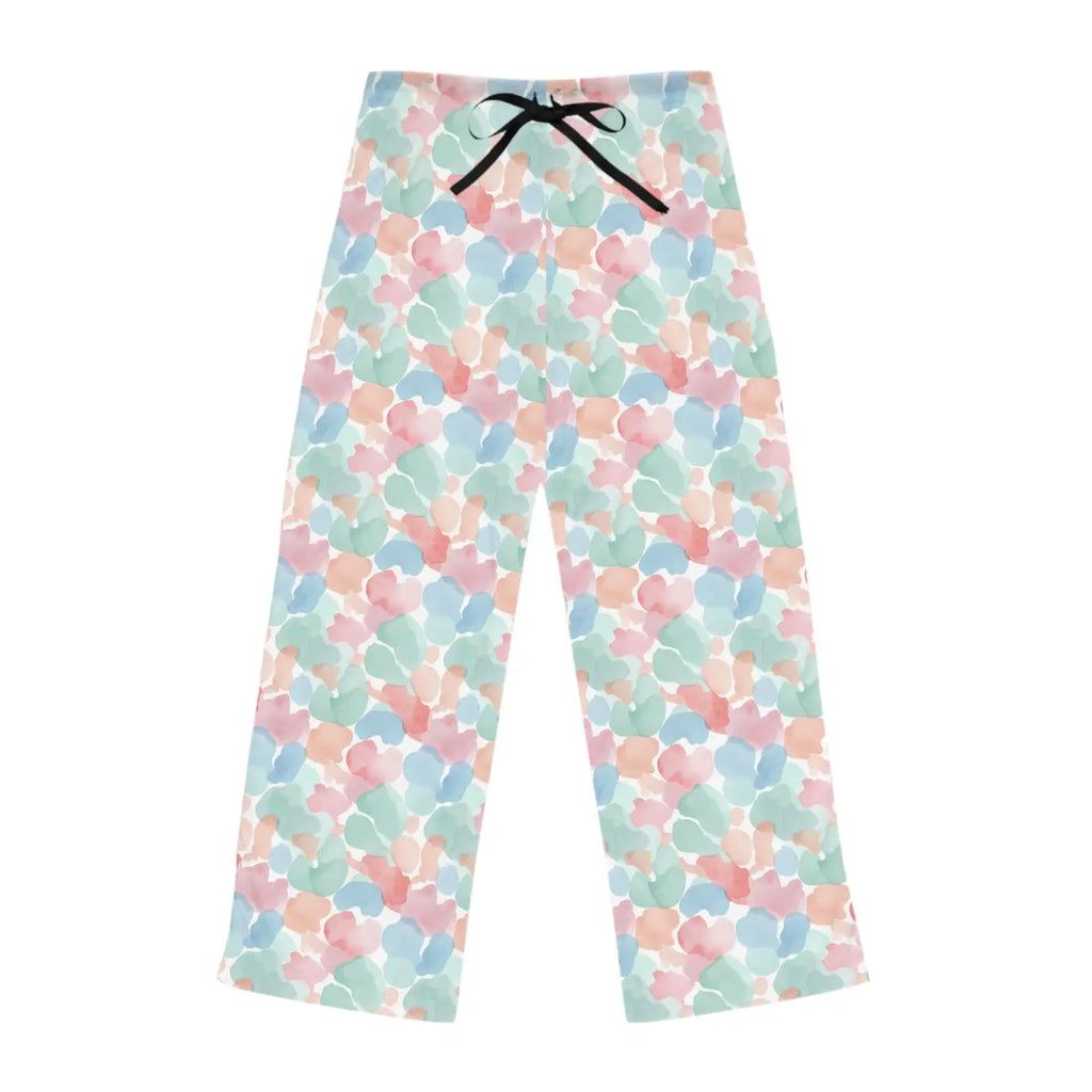 Pastel Watercolor Hearts Pajama Pants - Dreamy Loungewear - DipaliZ