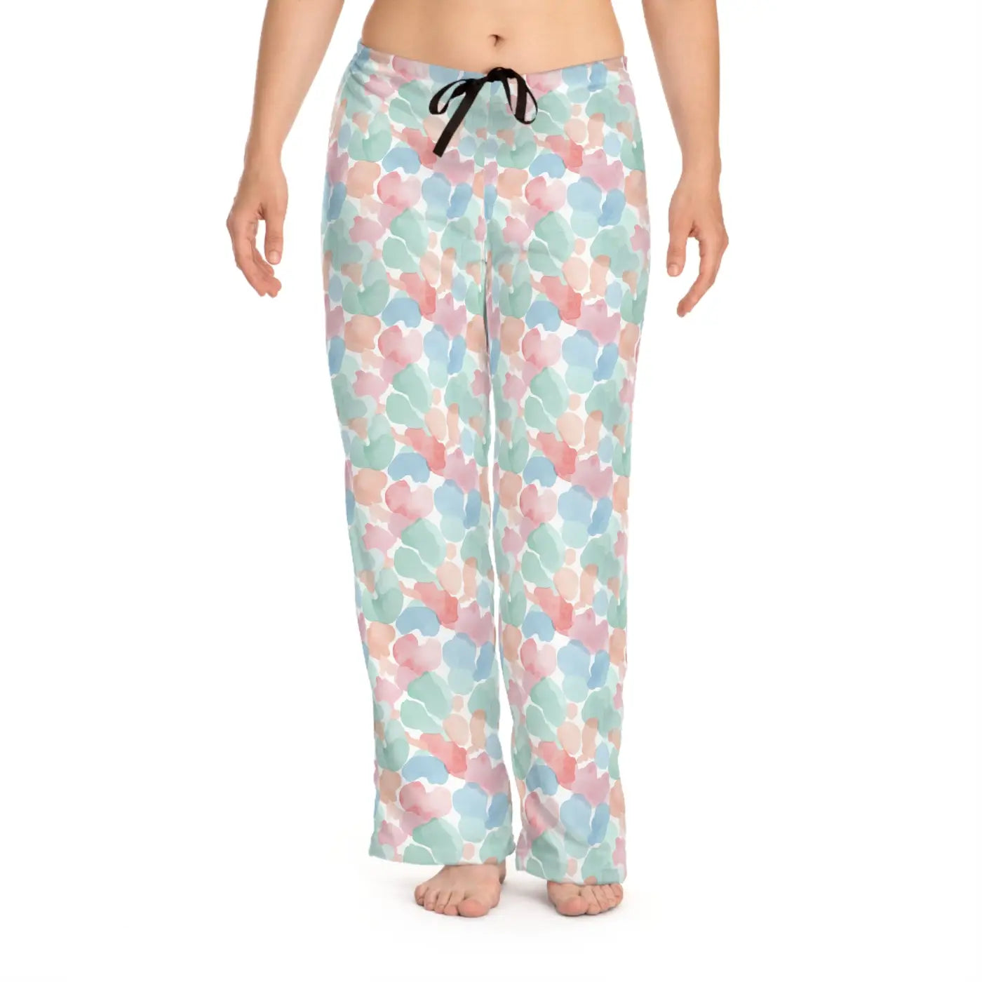 Pastel Watercolor Hearts Pajama Pants - Dreamy Loungewear - DipaliZ