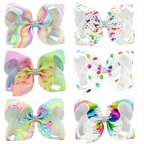 Pastels and Sparkle Individual Hair Bows